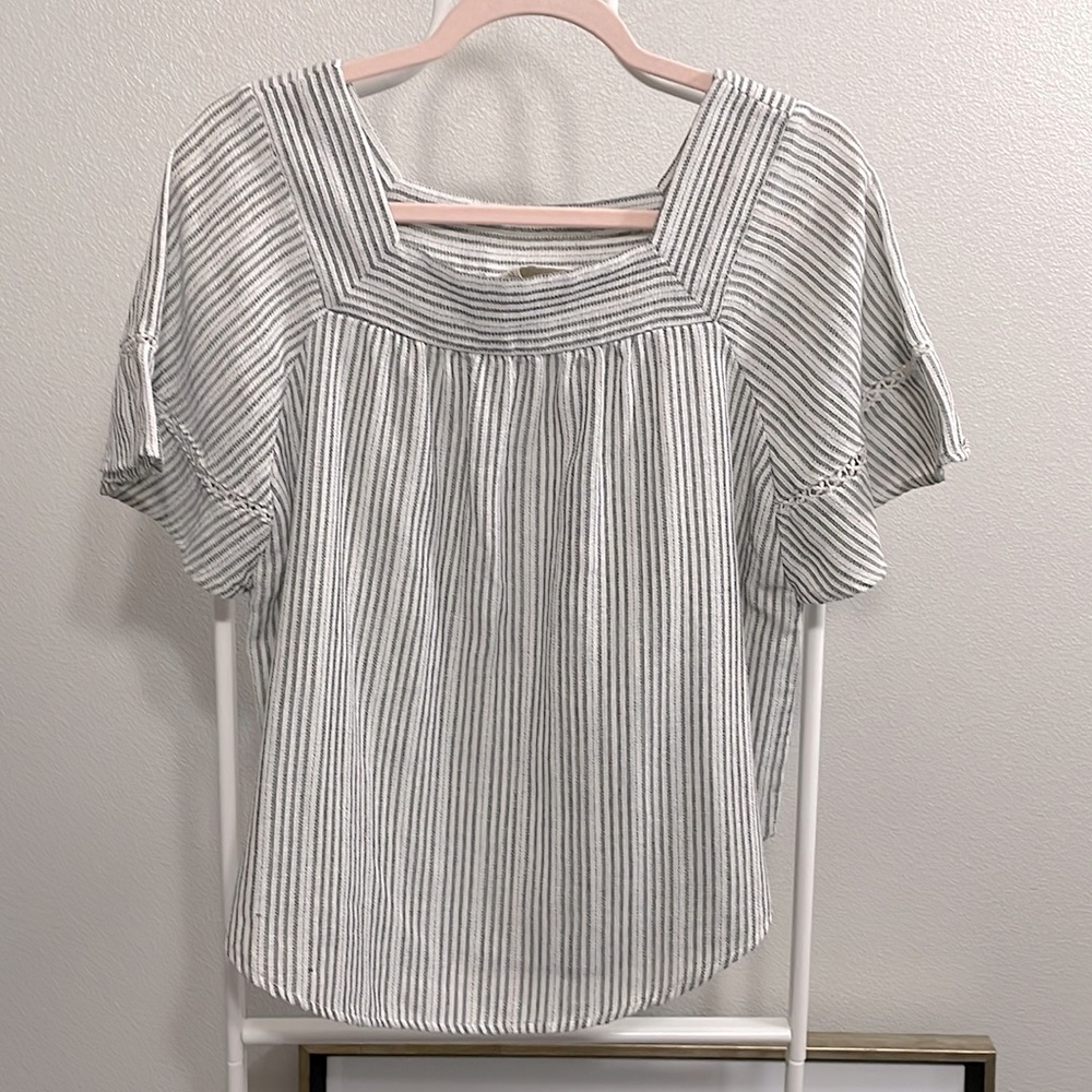 Universal Thread woven stripe blouse